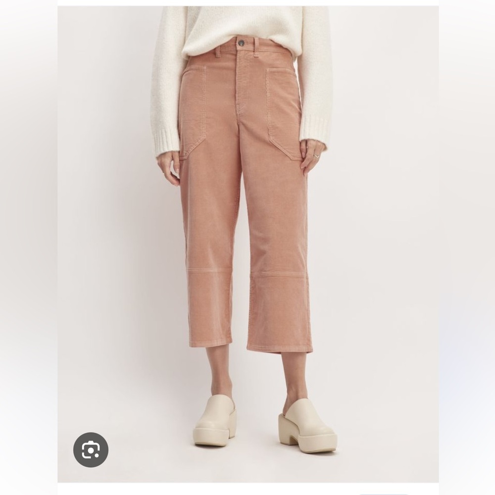 Everlane Corduroy Gardener Pant in Blush Pink